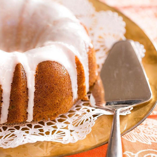 Caramel Bundt Cake with Icing Glaze