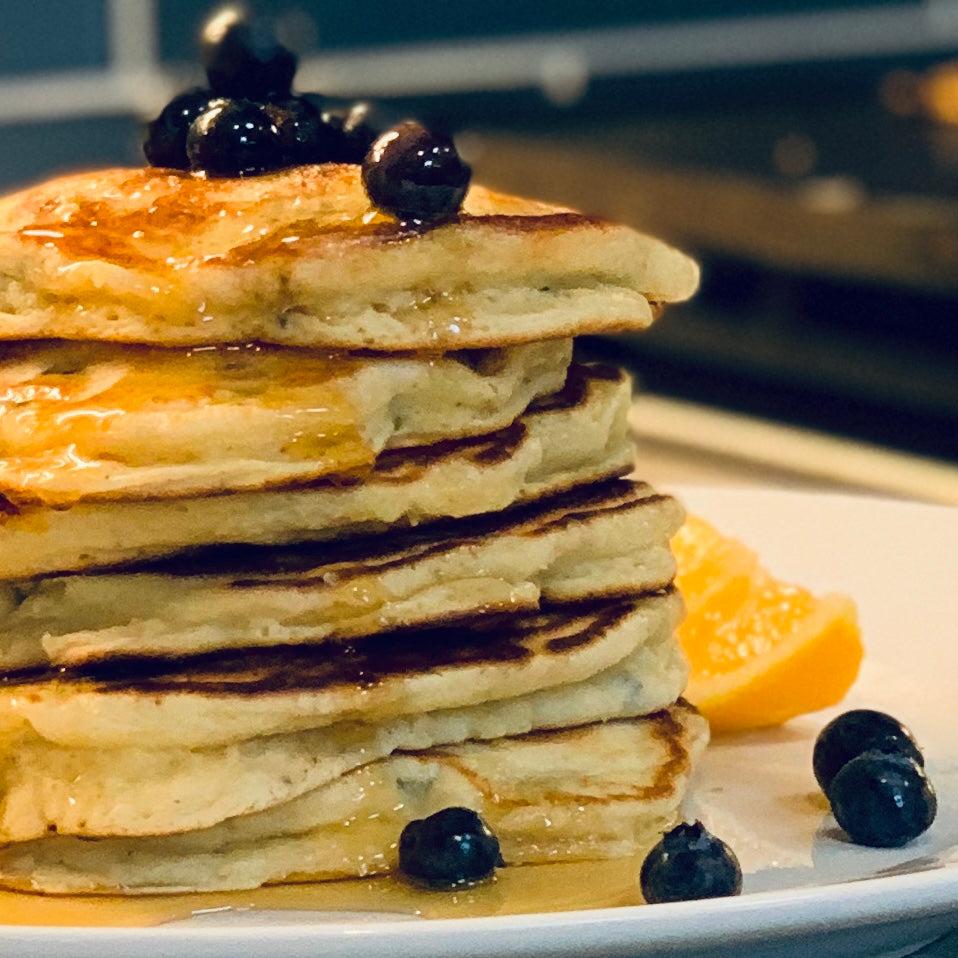 Lemon Blueberry Pancake & Waffle Mix | The Invisible Chef